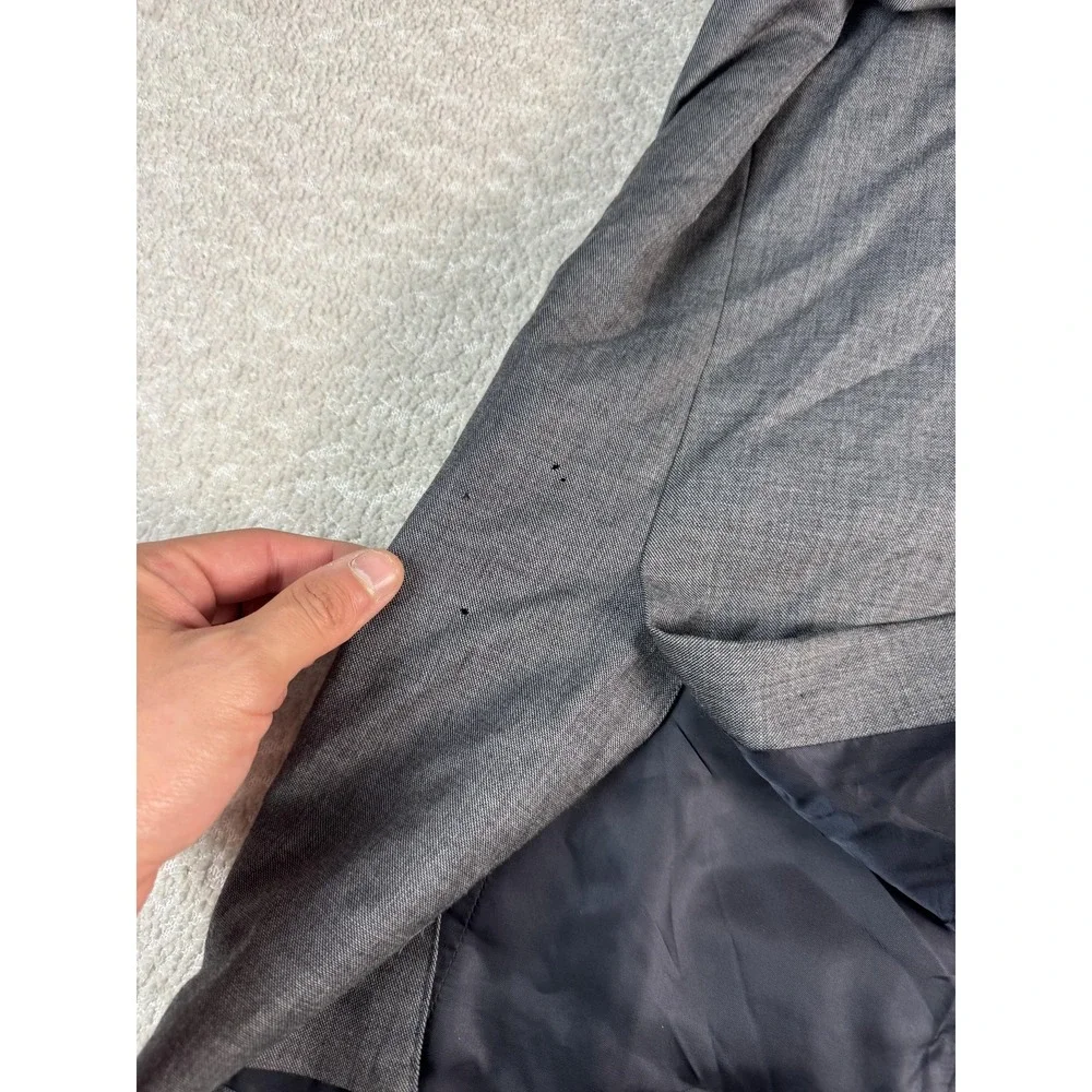 J Crew Ludlow Blazer Mens‎ 46R Gray Wool Two Button Sport Coat Tollegno Italy